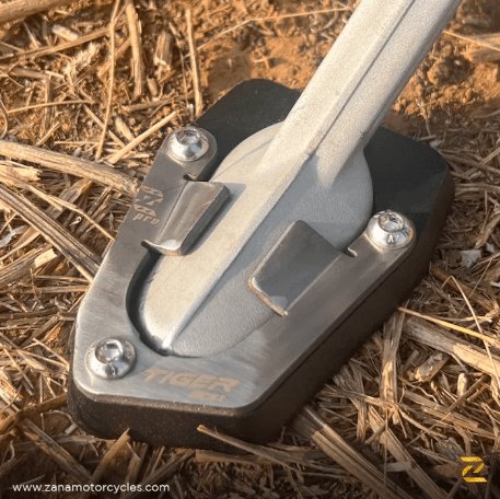 Zana SIDE STAND EXTENDER FOR TIGER 900 RALLY PRO (ALUMINIUM & STAINLESS STEEL) ZP-020