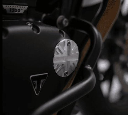 Zana Uk Flag Engine Cover (Small-aluminium ) For Triumph Street Twin ZP-041