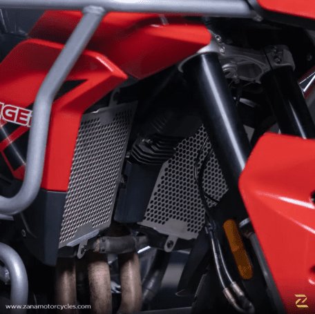 Zana Radiator Guard Honeycomb Silver (2 MM Alu) Set For Triumph Tiger 850 ZP-087