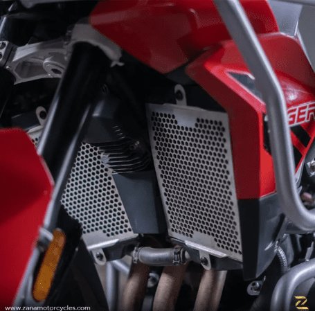 Zana Radiator Guard Honeycomb Silver (2 MM Alu) Set For Triumph Tiger 850 ZP-087