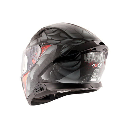 apex venomous dv black gloss grey helmet 2