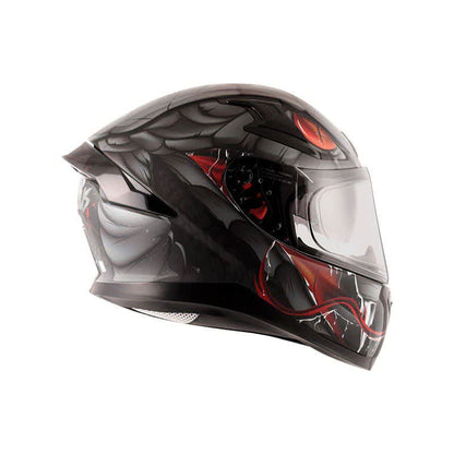apex venomous dv black gloss grey helmet 4