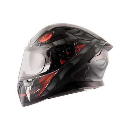 apex venomous dv black gloss grey helmet