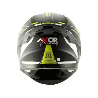axor apex turbine gloss full face helmet black flu yellow 3