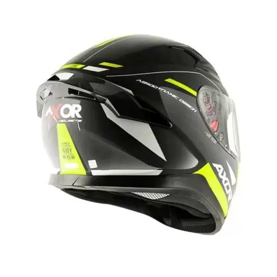 axor apex turbine gloss full face helmet black flu yellow 4
