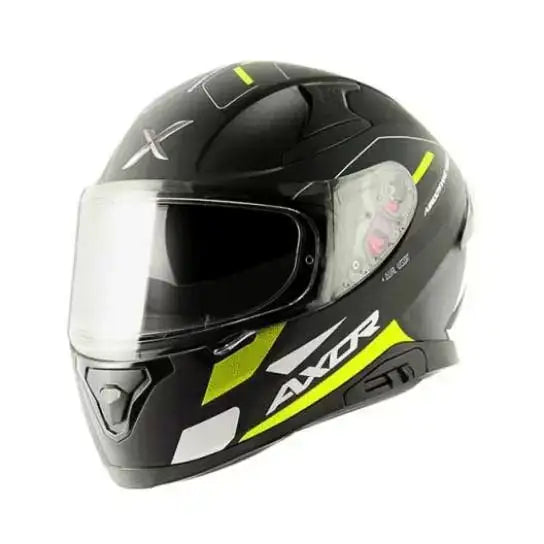 axor apex turbine gloss full face helmet black flu yellow 1 2