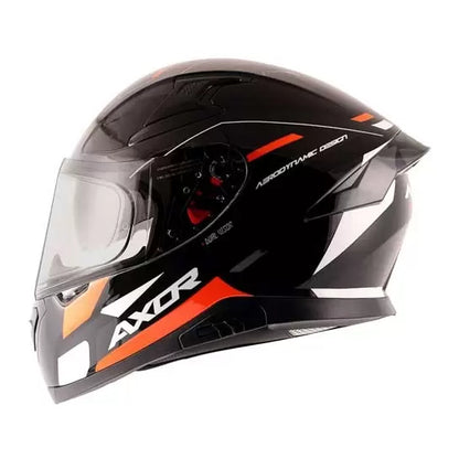 axor apex turbine gloss full face helmet black orange 1