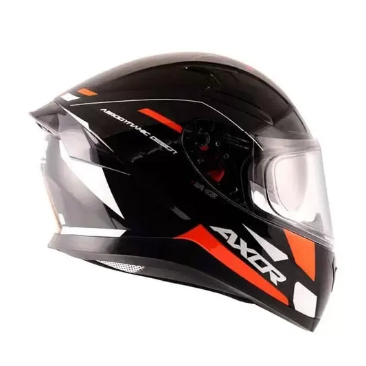 axor apex turbine gloss full face helmet black orange 3