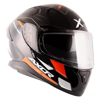 axor apex turbine gloss full face helmet black orange 4