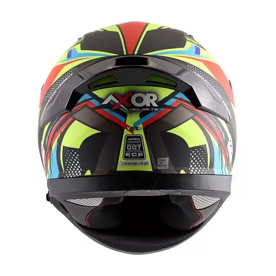 axor apex vivid matt helmet black flu yellow 2