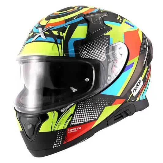 Apex Vivid Helmet Black Neon Yellow Glossy