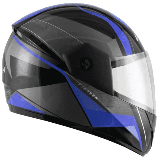 Vega Cliff Pioneer Black Blue Helmet