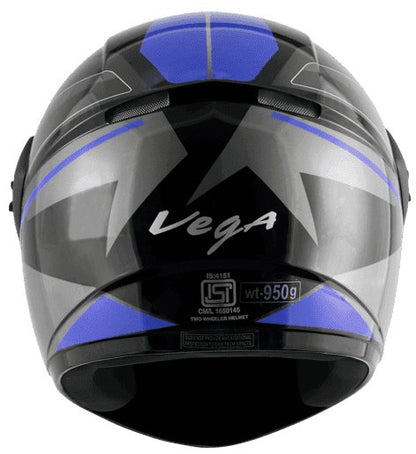 Vega Cliff Pioneer Black Blue Helmet