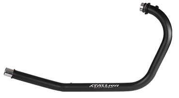 Silver Stallion Free Flow Bend Pipe For INTERCEPTOR / GT 650 - Silver, Black Matte