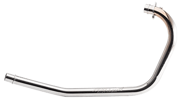 Silver Stallion Free Flow Bend Pipe For INTERCEPTOR / GT 650 - Silver, Black Matte