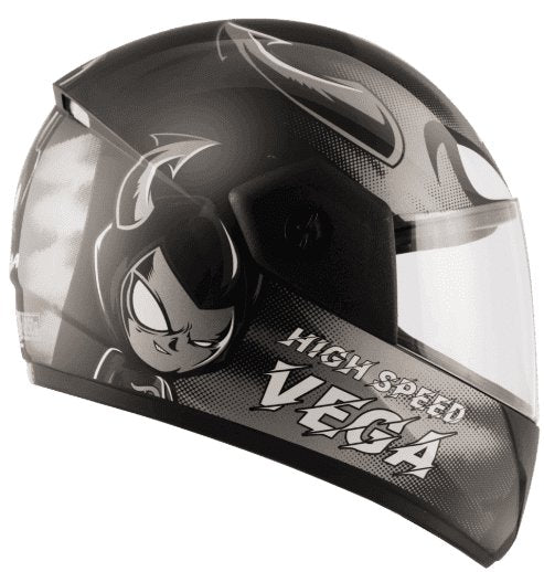 Vega Cliff Devil Black Grey Helmet