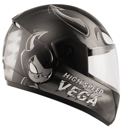 Vega Cliff Devil Black Grey Helmet