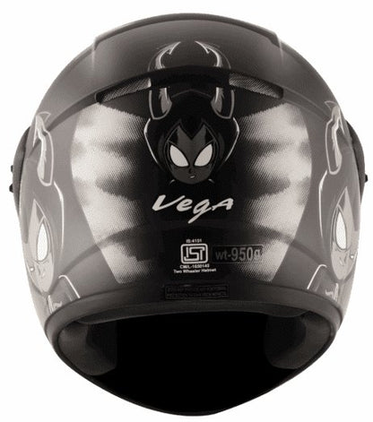 Vega Cliff Devil Black Grey Helmet