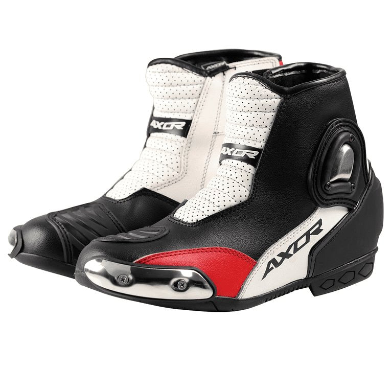 AXOR SLICKS Black Red Riding Boots