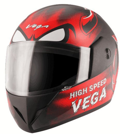 Vega Cliff Devil Black Red Helmet