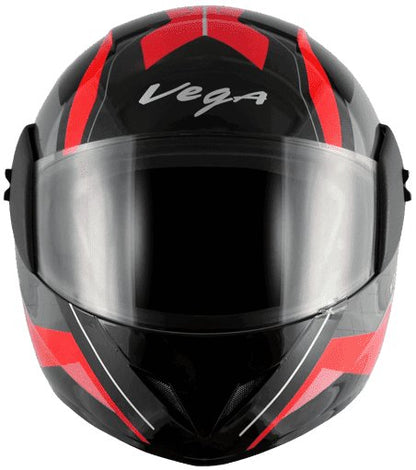 Vega Cliff Pioneer Black Red Helmet