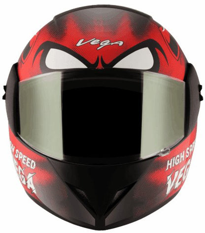 Vega Cliff Devil Black Red Helmet