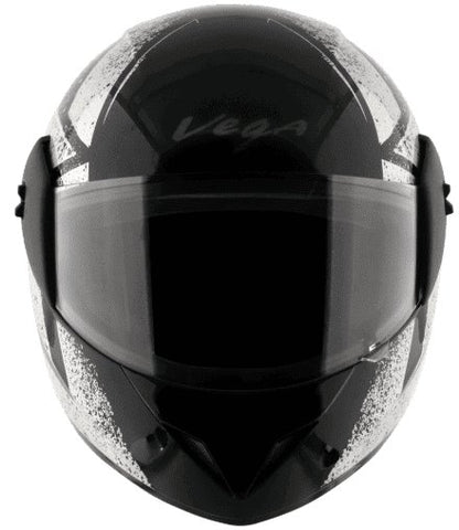 Vega Cliff Adventure Black Silver Helmet