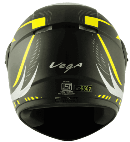 Vega Cliff Styler Black Neon Yellow Helmet
