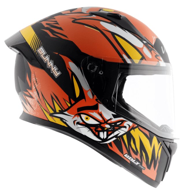 Vega Bolt Octopus Black Orange Helmet