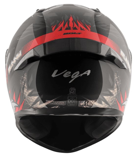 Vega Bolt Bunny Black Red Helmet