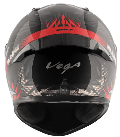 Vega Bolt Bunny Black Red Helmet