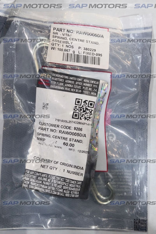 ROYAL ENFIELD RAW00050/A - SPRING CENTRE STAND ASSEMBLY