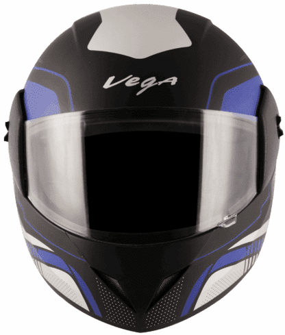 Vega Cliff Styler Dull Black Blue Helmet