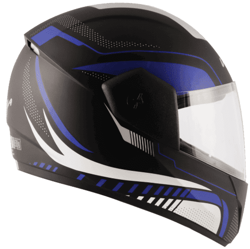 Vega Cliff Styler Dull Black Blue Helmet