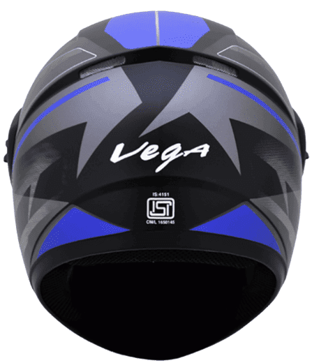 Vega Cliff Pioneer Dull Black Blue Helmet
