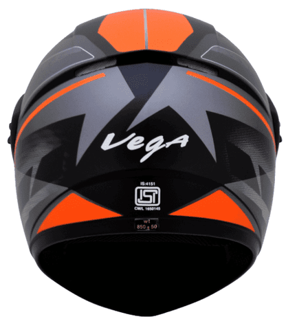 Vega Cliff Pioneer Dull Black Orange Helmet
