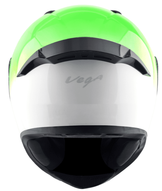 Vega Bolt Dual White Green Helmet
