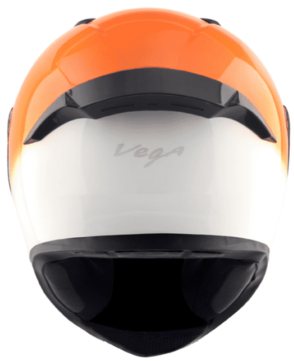 Vega Bolt Dual White Orange Helmet