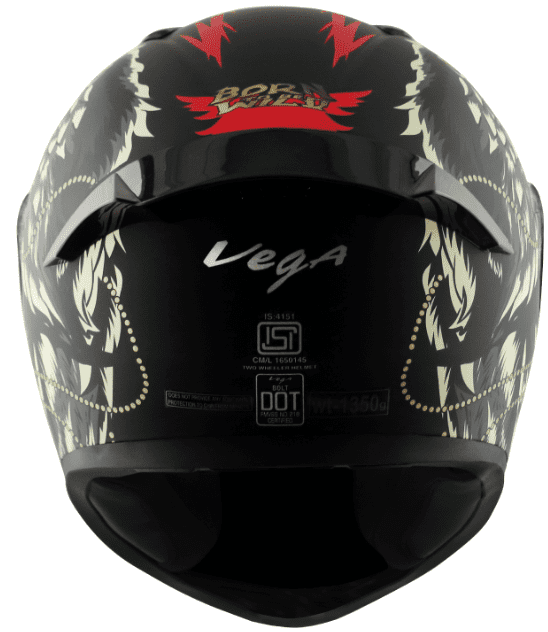 Vega Bolt Wild Dull Black Yellow Helmet