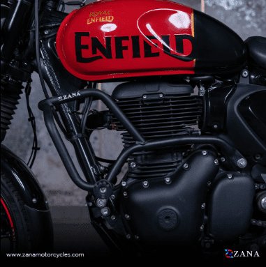 ZANA Crash Guard with Slider Black MS for RE Hunter 350 ZI-8251