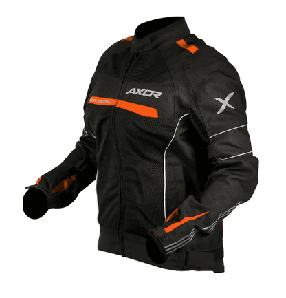 Axor Black Orange Diva Bike Riding Jacket