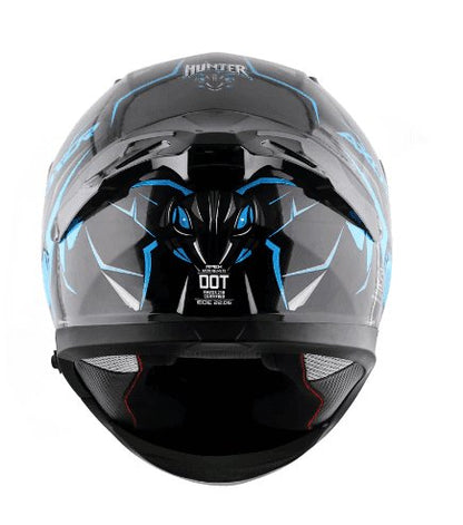 AXOR Apex Hunter Helmet Black Neon Blue