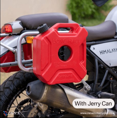 ZANA Saddle Stays Mild Steel Exhaust Shield and Jerry Can Mounting Silver For Scram 411 ZI-8149