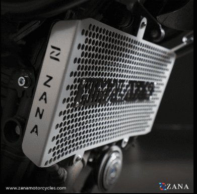 RADIATOR GUARD WITH LOGO ALUMINIUM SILVER