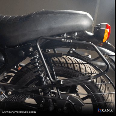 Saddle Stay Mild Steel with exhaust shield Black