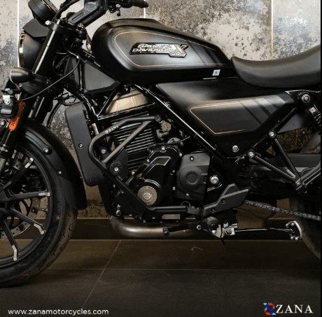Zana Crash Guard With Slider for Harley Davidson X440 - Black ZI-8480