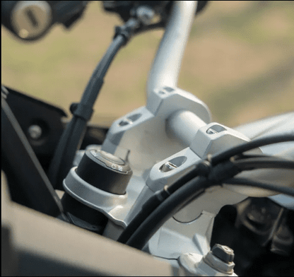 Zana PULL BACK ANGULAR HANDLE BAR RISER TEXTURE MATT BLACK FOR DOMINAR 400/250 ZI-8120