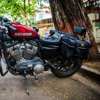 harey davidson bike with saddle bag 1