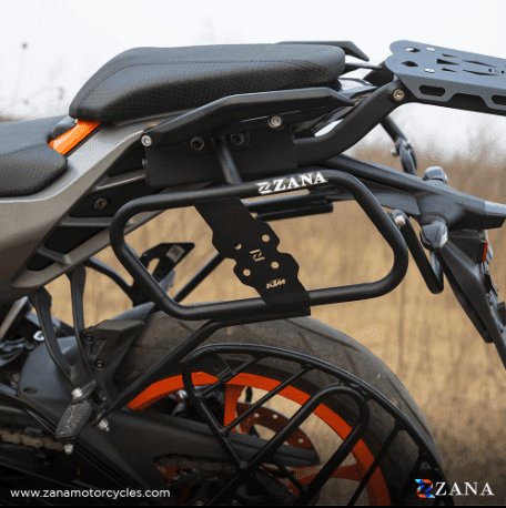 SADDLE STAY MS BLACK WITH JERRY CAN MOUNT