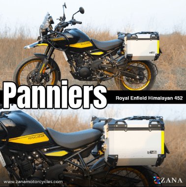 PANNIERS ( 36 LTR ) ALUMINIUM SILVER WITH FRAME